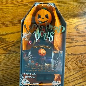 Mezco Living Dead Dolls Pumpkinhead Halloween Collectible